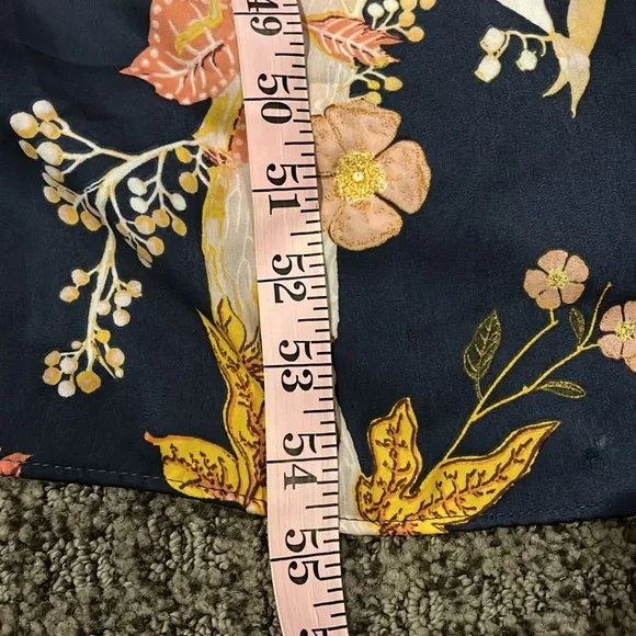 Terra & Sky Plus Size Navy Peasant Midi Dress size 4x NWT - Picture 12 of 12